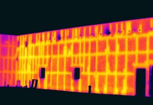 Blockwall7 300x207 - Infrared inspection covers 100% of the wall, no more drilling holes to find empty cells - Infrared Imaging Services LLC
