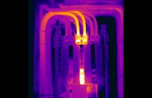 Hot buss Infrared Imaging Services LLC 0 300x193 - Loose connections cause overheated wires connections and buss bar - Infrared Imaging Services LLC