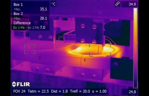 Infrared inspection defective current transformer 0 300x193 - Infrared inspection locates defective current transformer - Infrared Imaging Services LLC