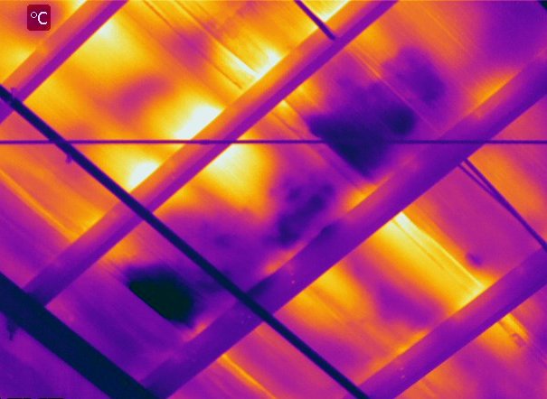 Wet insulation metal roof1 0 1 - Roof Scan Infrared